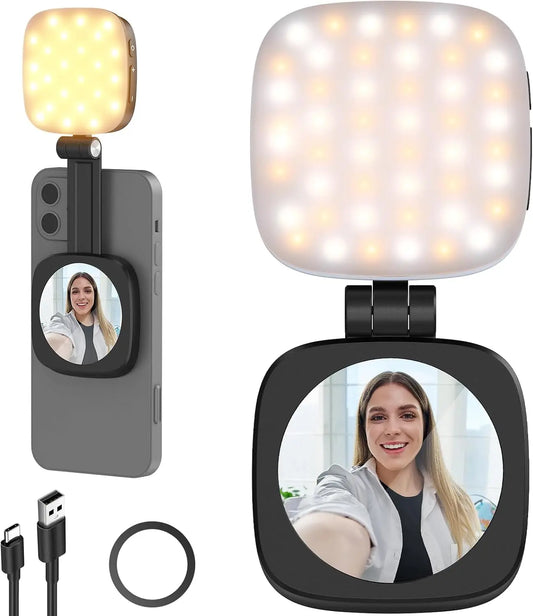 Lightware- Lampe LED selfie noir